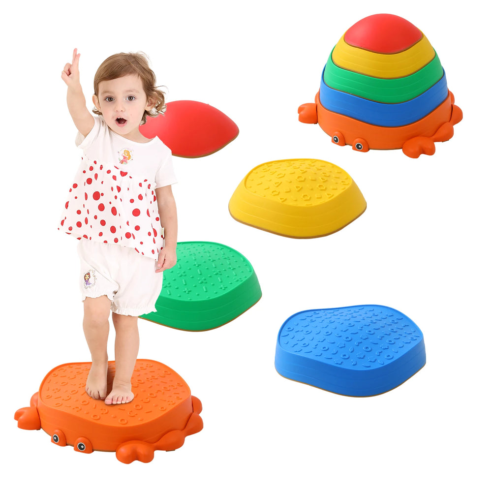 Crab Balance Stepping Stones — Set of 5