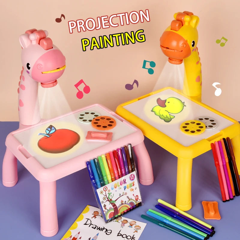 Giraffe Drawing Projector Table