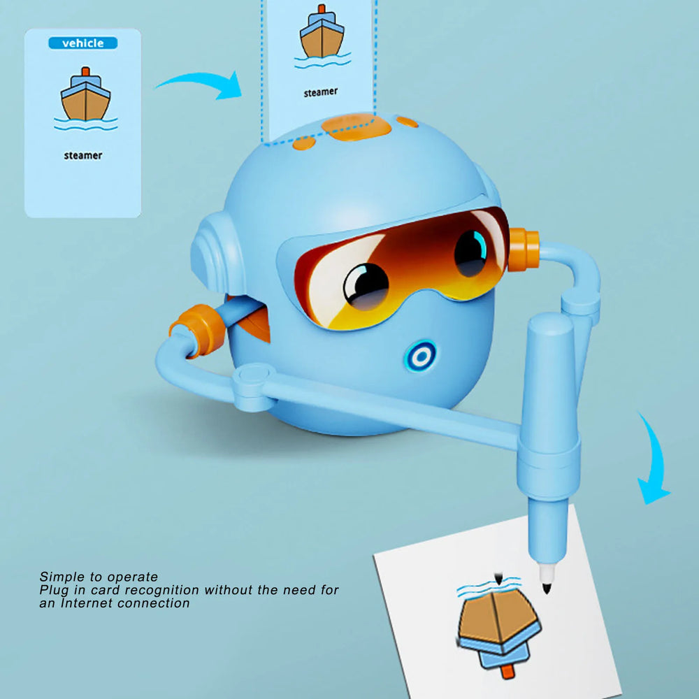 Drawing Robot for Kids with 100 Activity Cards