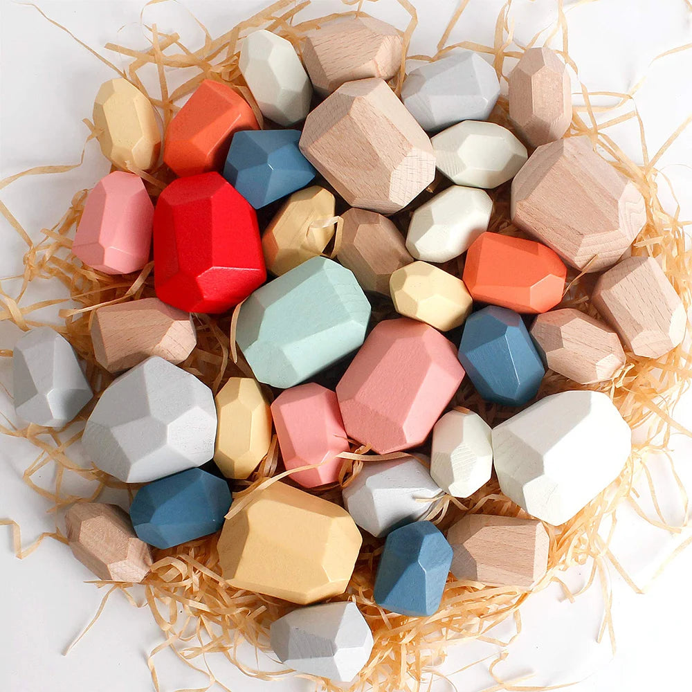 Wooden Stacking Stones – 36-Piece Balancing Set
