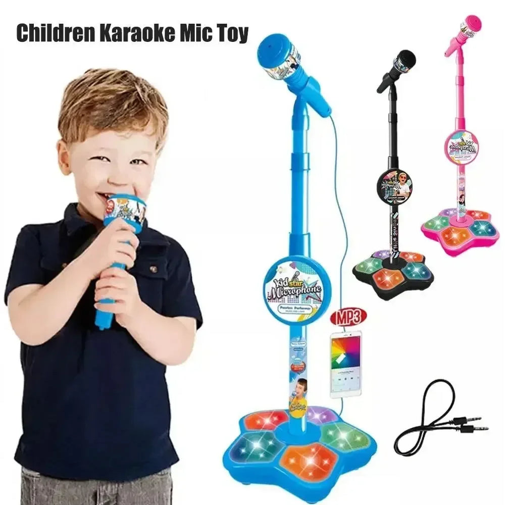 Kids' Karaoke Microphone with Adjustable Stand