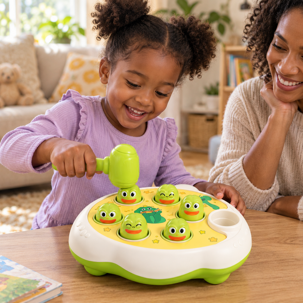 Whack-a-Mole Hammering Game, Duck or Frog