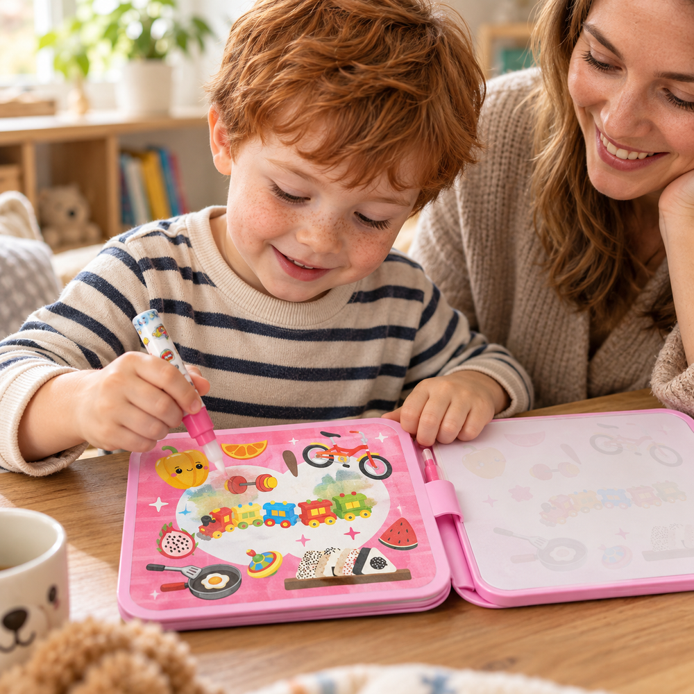 Reusable Water Colouring Book with Pen