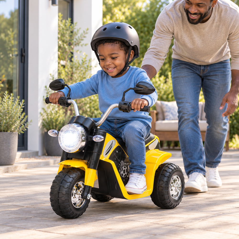 Kids 6V Ride-On Motorbike with Three Wheels