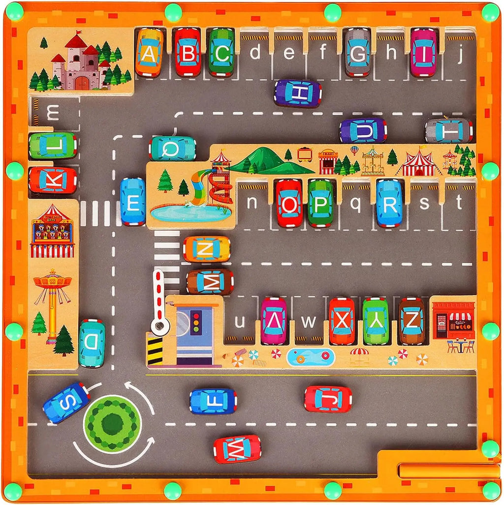 Magnetic Alphabet Parking Maze — Pivoli Toys — product image 7