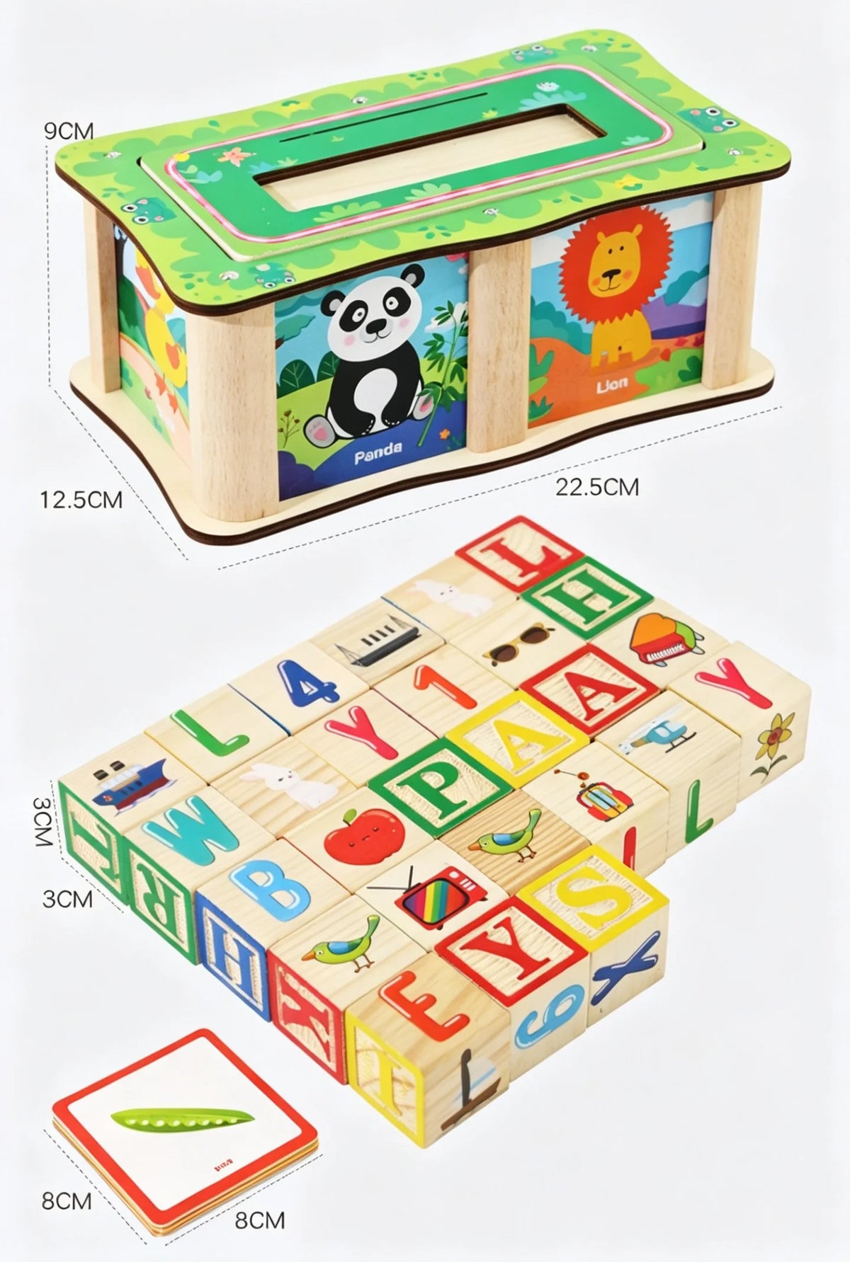 Wooden Picture & Spelling Box — Pivoli Toys — product image 11