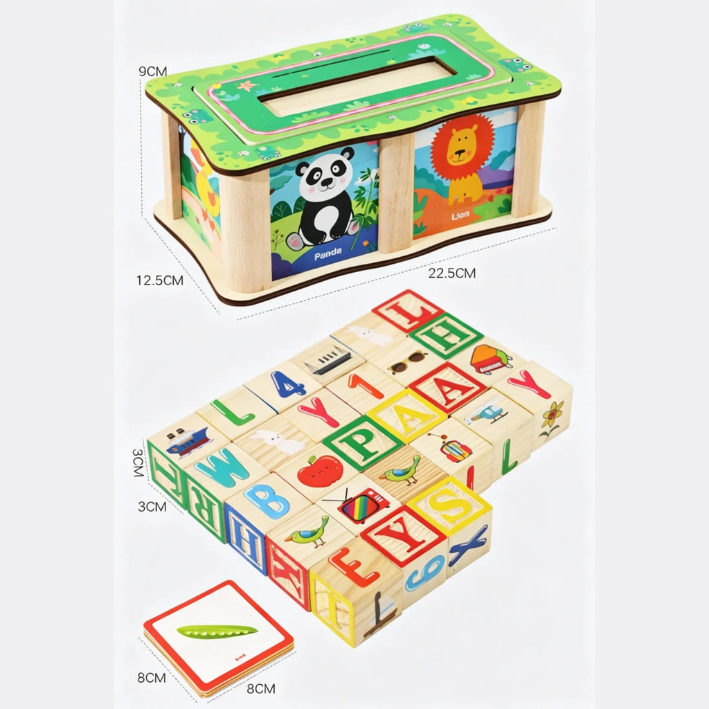 Wooden Picture & Spelling Box — Pivoli Toys — product image 6