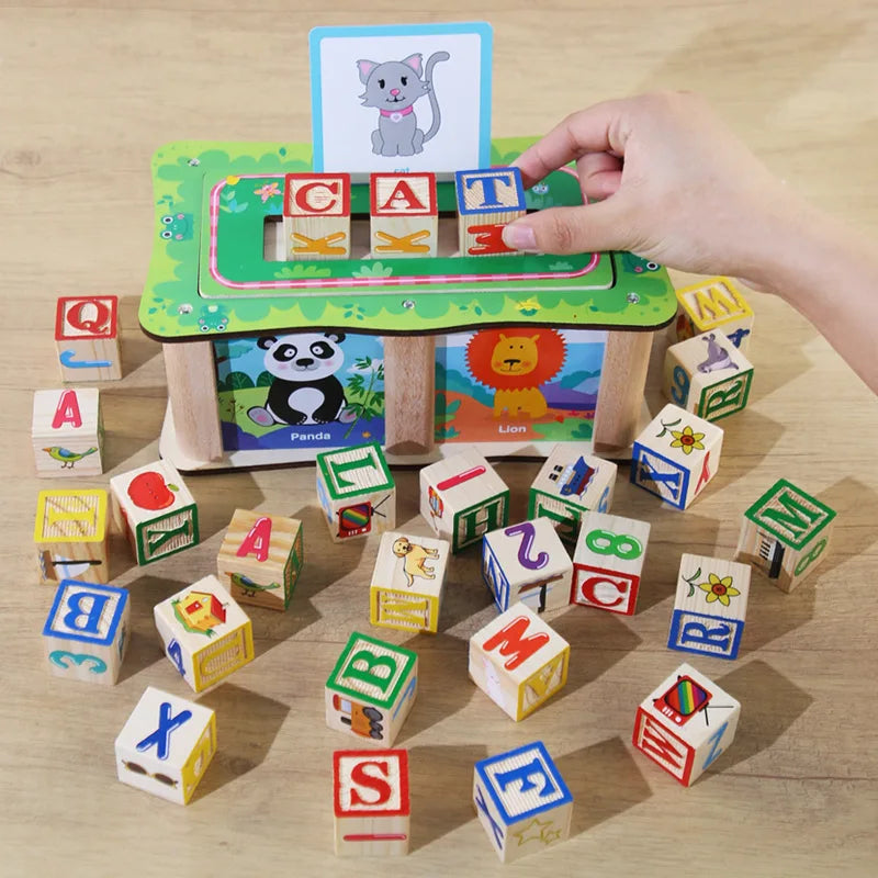 Wooden Picture & Spelling Box — Pivoli Toys