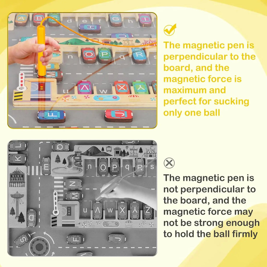 Magnetic Alphabet Parking Maze — Pivoli Toys — product image 4