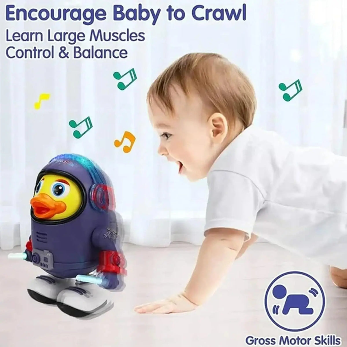 Dancing Astronaut Duck with Lights & Music