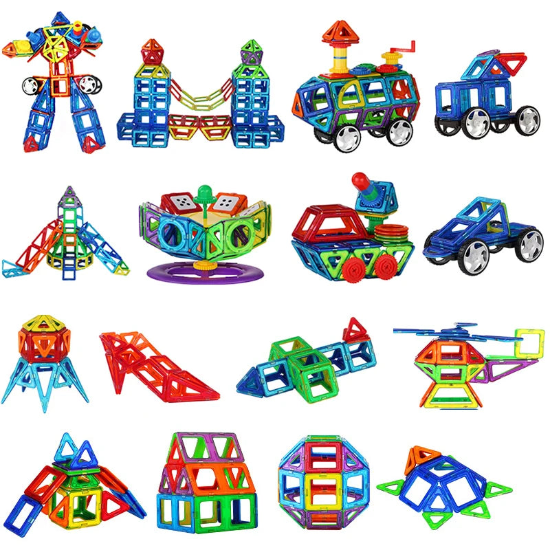 Magnetic Building Tiles — Rainbow Set — Pivoli Toys — product image 10