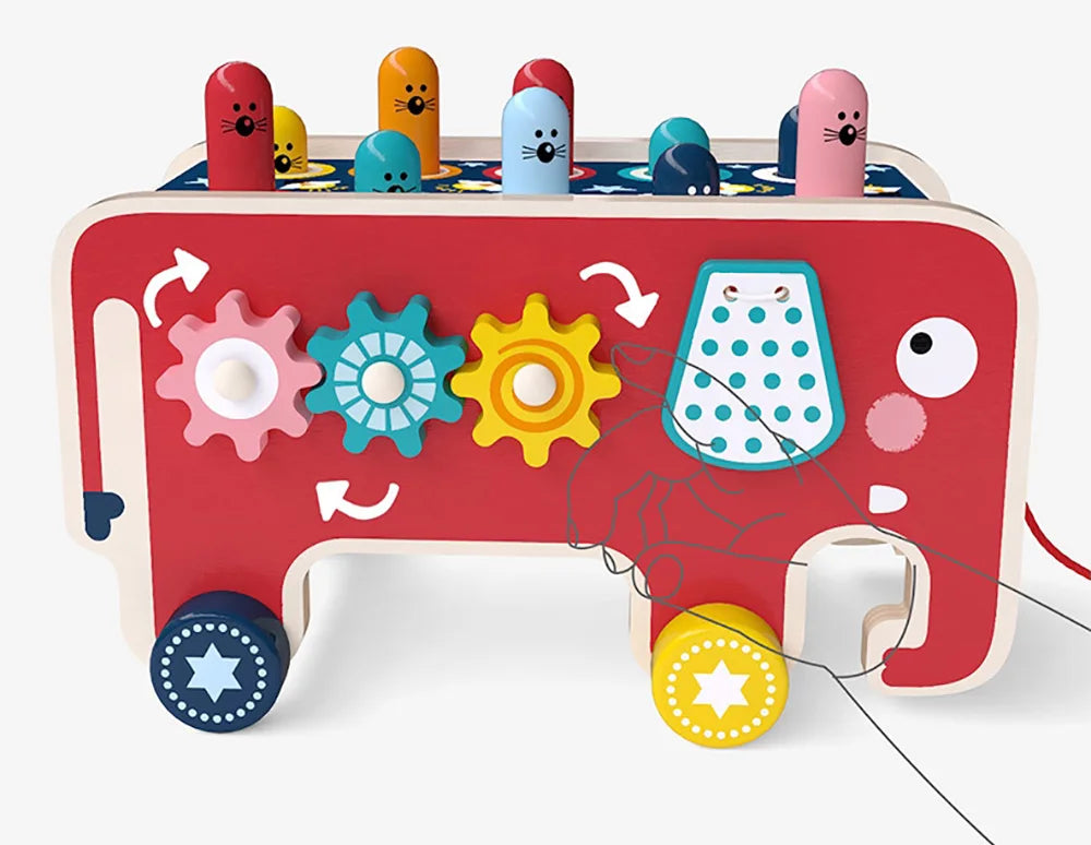 Wooden Hammering Activity Bus — Pivoli Toys — product image 7