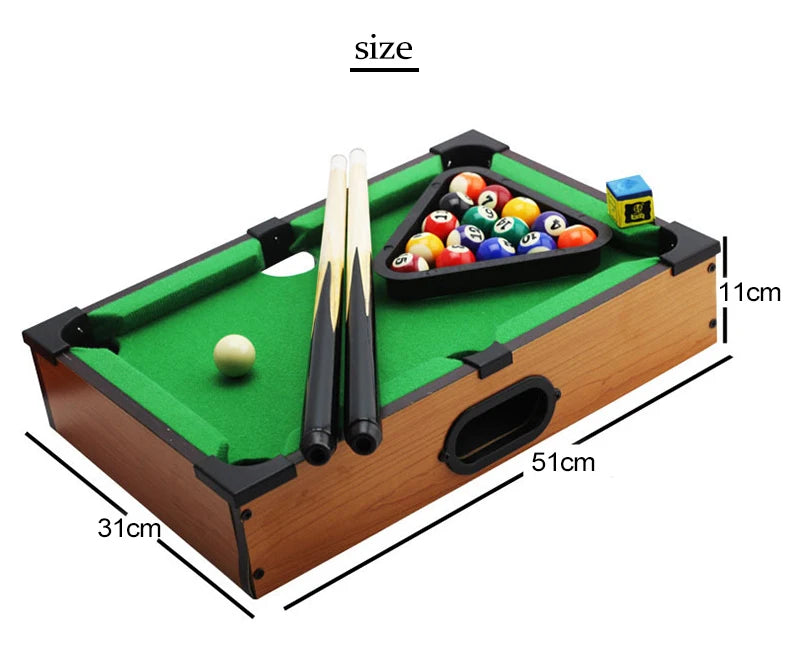 Mini Wooden Tabletop Pool Set — Pivoli Toys — product image 5