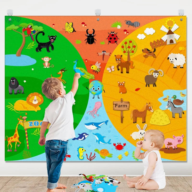 Felt Story Board — Animals, Space & More