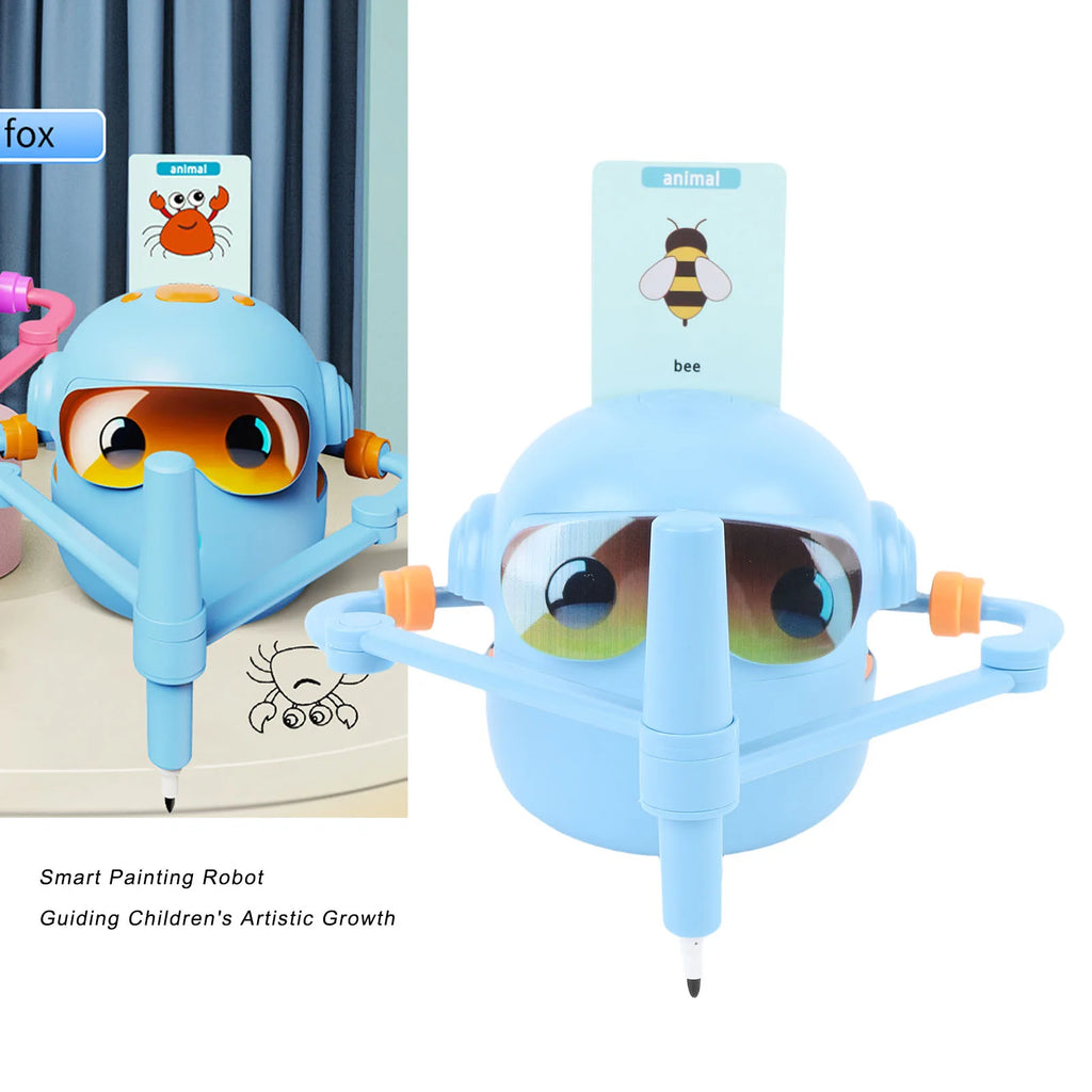 Drawing Robot for Kids with 100 Activity Cards