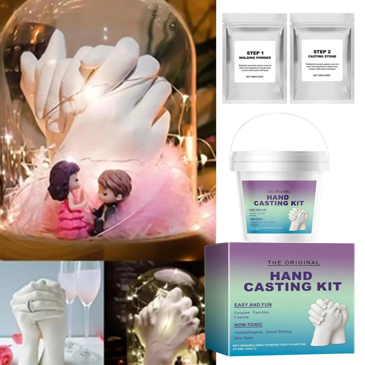 Hand Casting Kit — DIY Plaster Keepsake