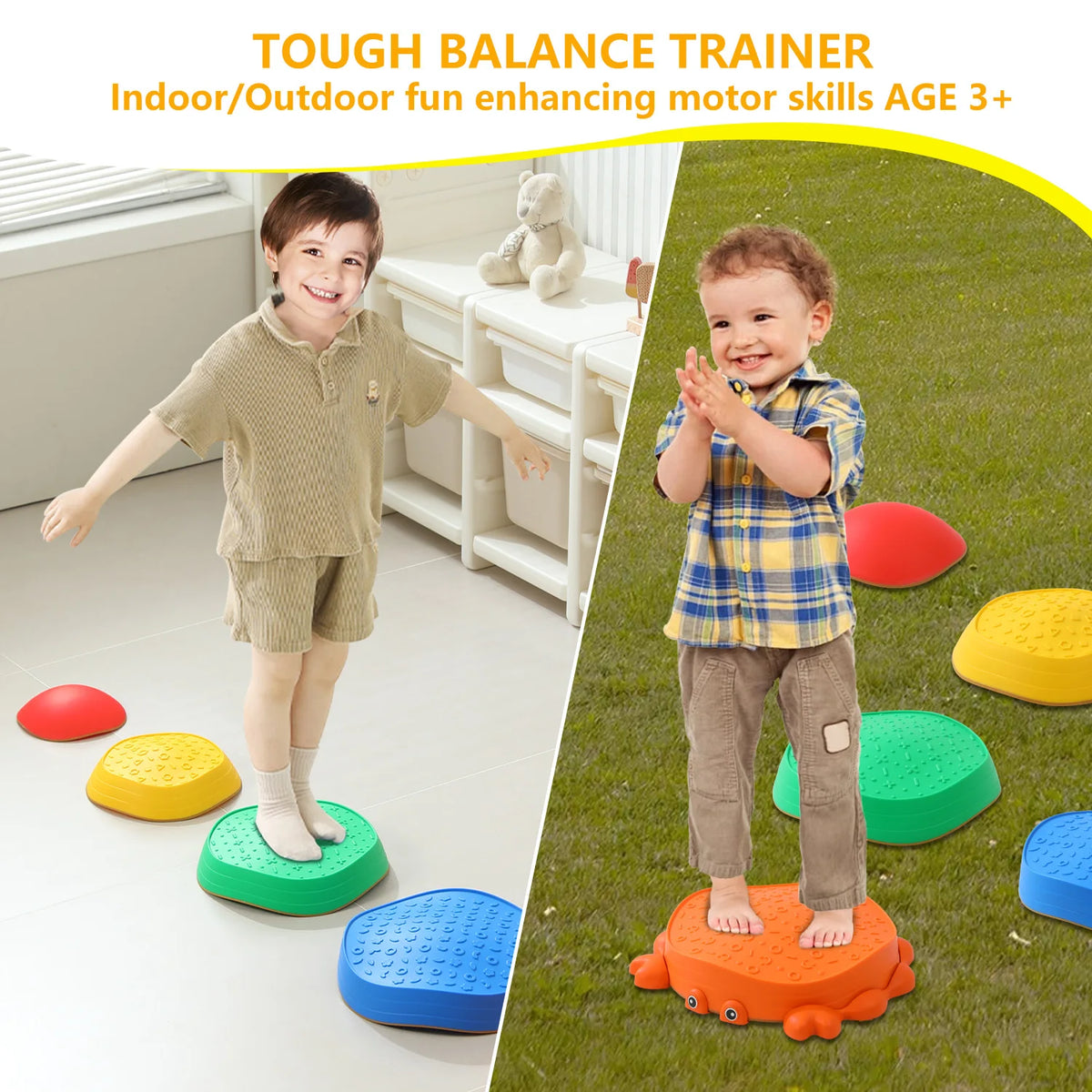 Crab Balance Stepping Stones — Set of 5