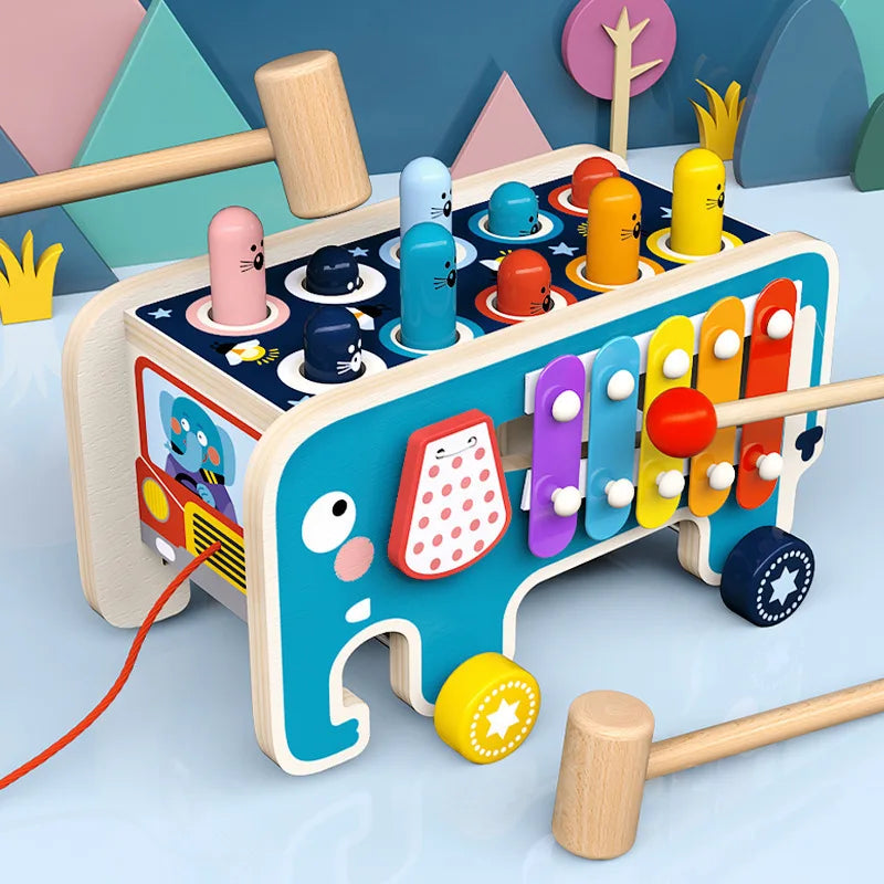Wooden Hammering Activity Bus — Pivoli Toys — product image 8