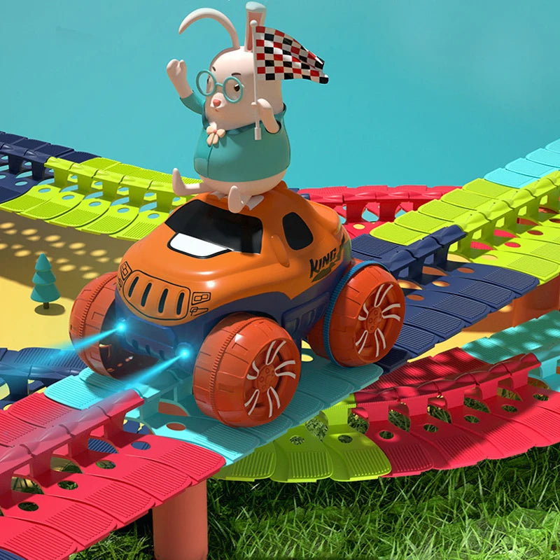 Flexible Loop Racing Track — 184-Piece Set — Pivoli Toys — product image 3