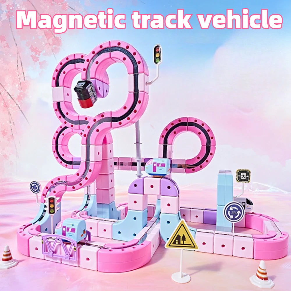 Pastel Magnetic Track Building Set — Pivoli Toys — product image 2