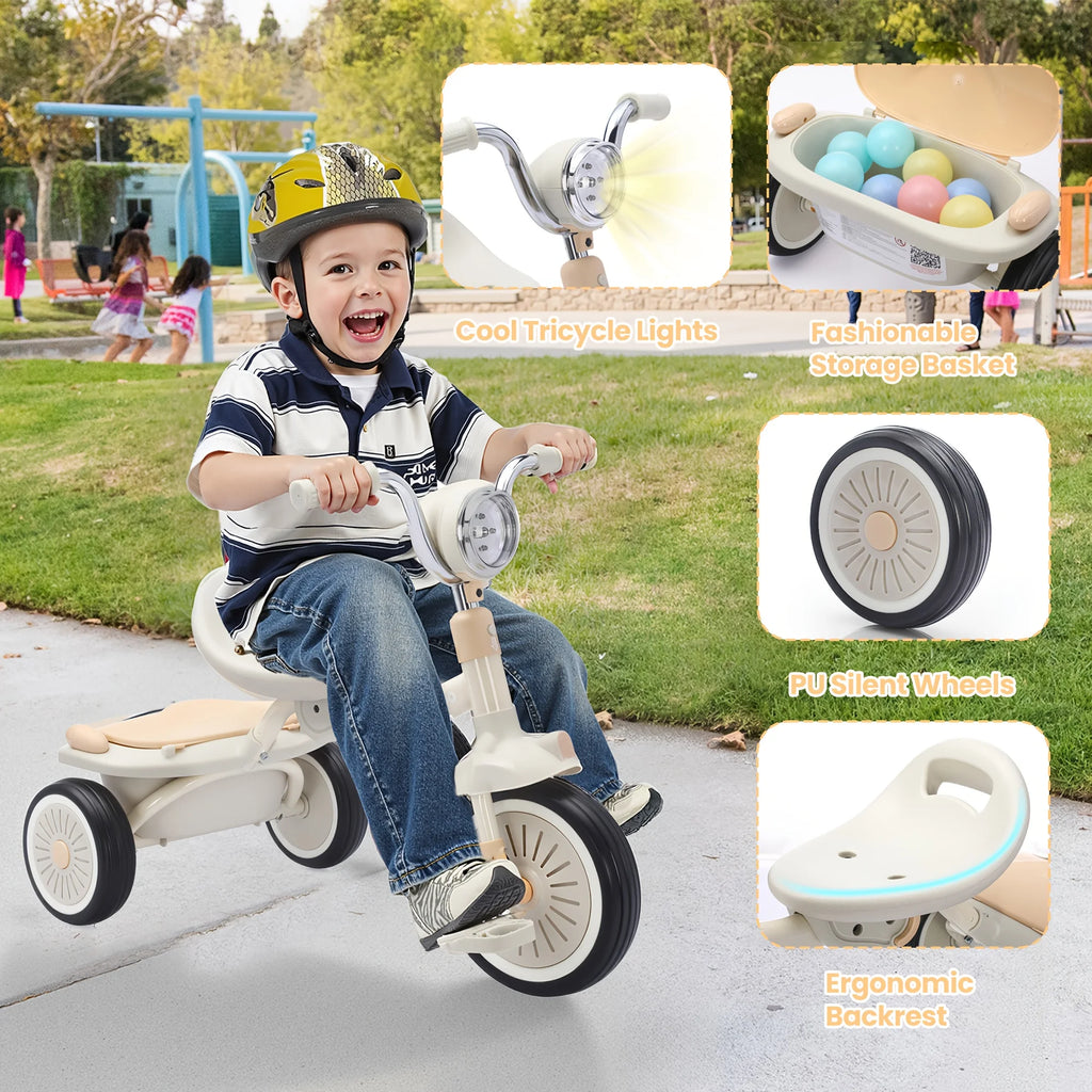 4-in-1 Kids' Tricycle & Balance Bike