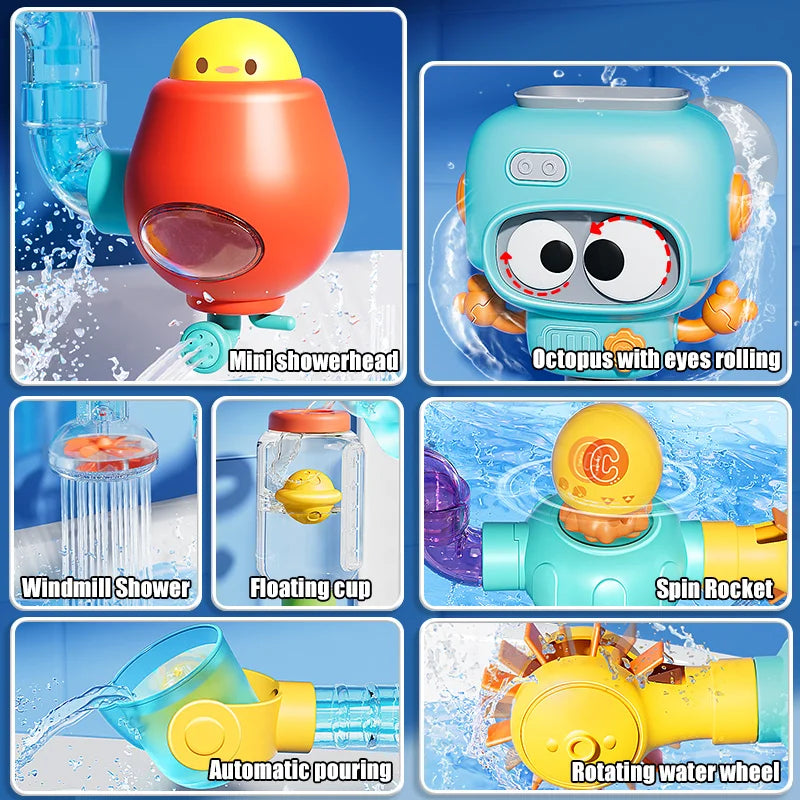 Build-Your-Own Bath Water Track — Pivoli Toys — product image 4
