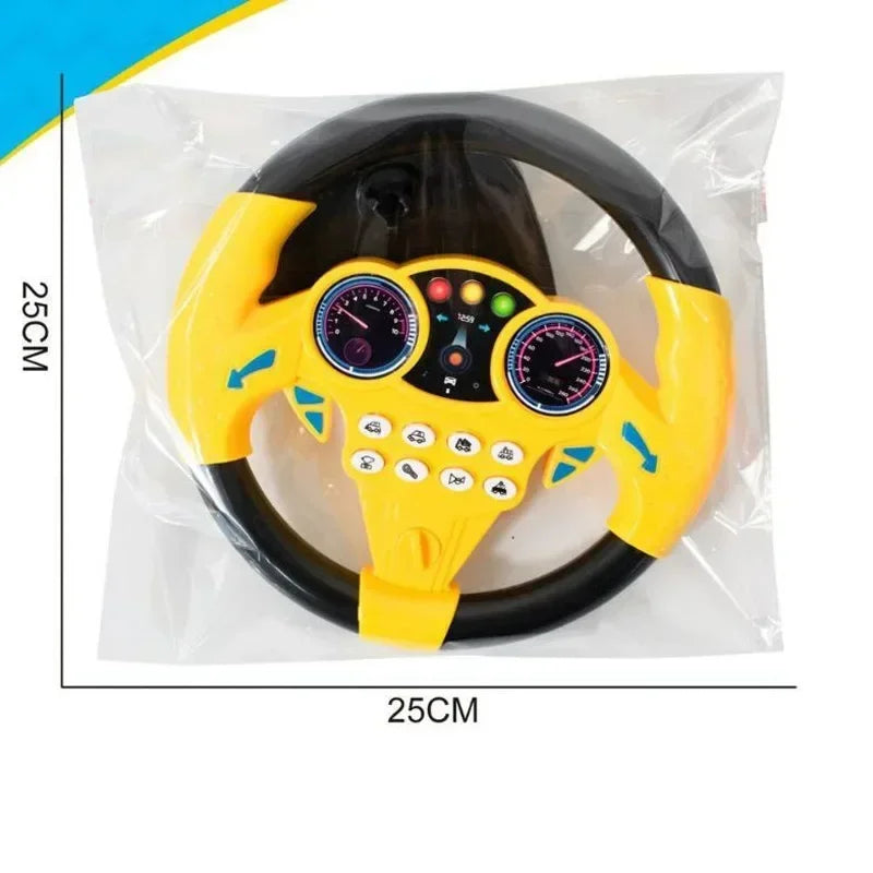 Musical Steering Wheel Toy with Lights
