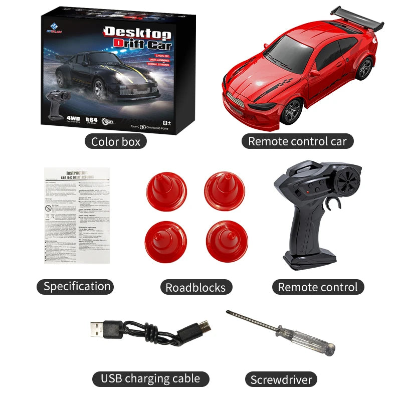1:64 Mini Remote-Control Drift Car — Pivoli Toys — product image 15