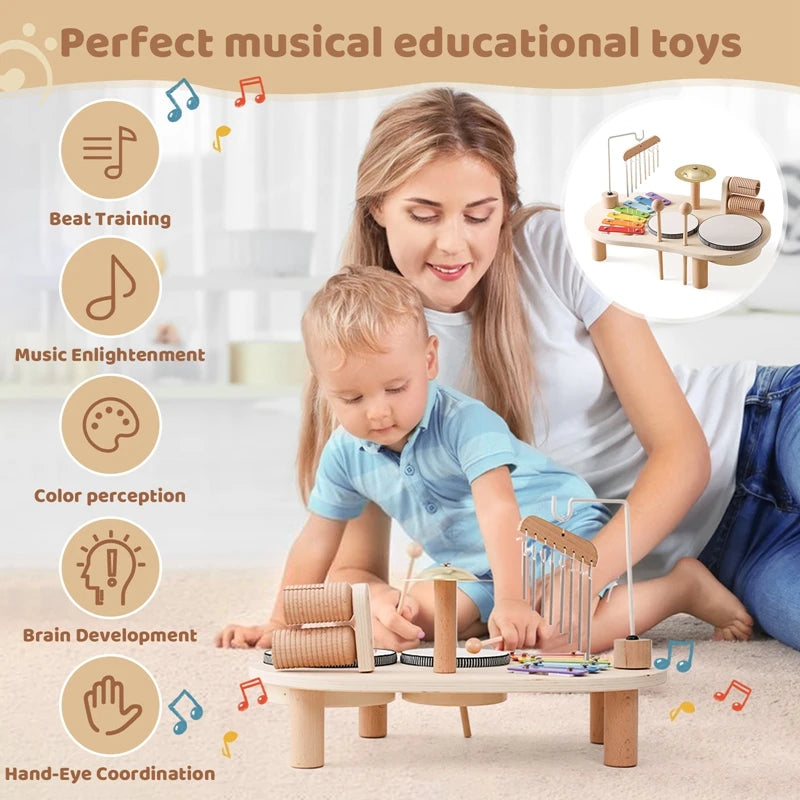 Wooden Musical Activity Table — Pivoli Toys — product image 2