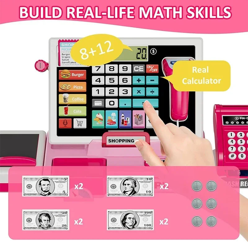 Toy Cash Register with Working Calculator, additional product view 2