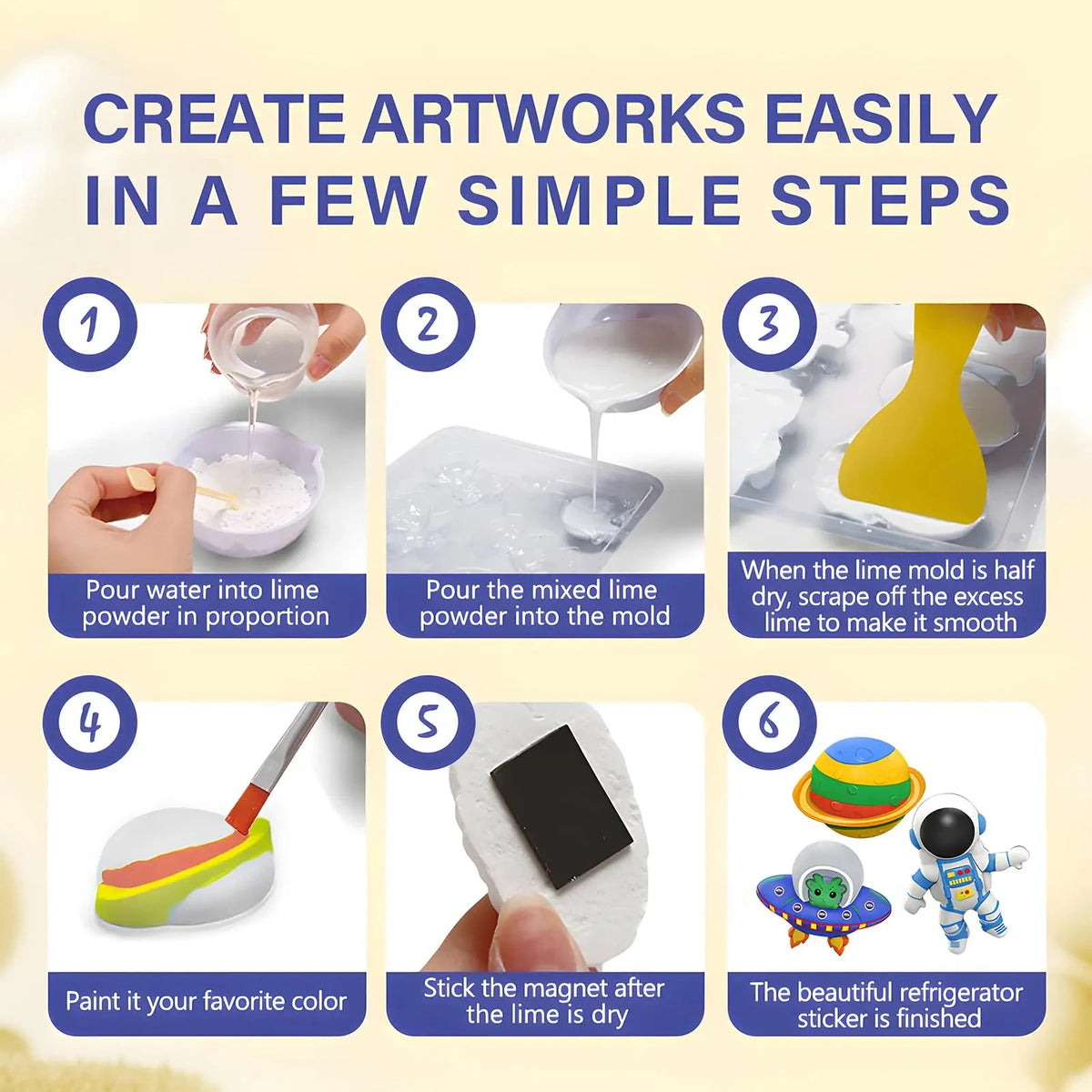 Mould & Paint Kit — Space, Unicorns & Animals