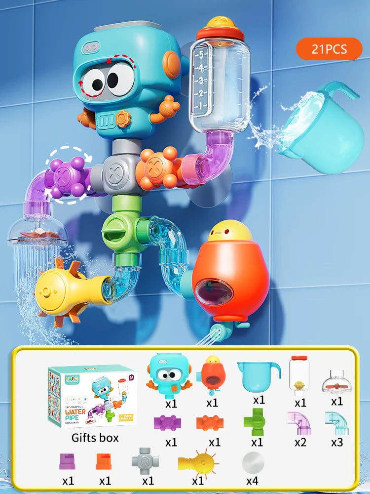 Build-Your-Own Bath Water Track — Pivoli Toys — product image 8