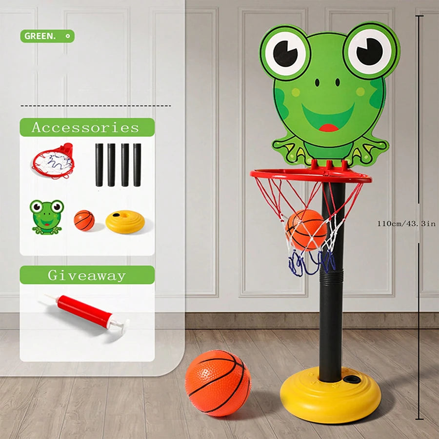 Kids' Adjustable Basketball Hoop with Ball