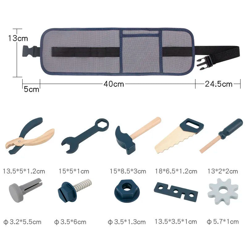 Wooden Toy Tool Belt, additional product view 3