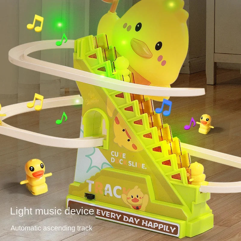 Stair-Climbing Duck Roller Coaster Toy