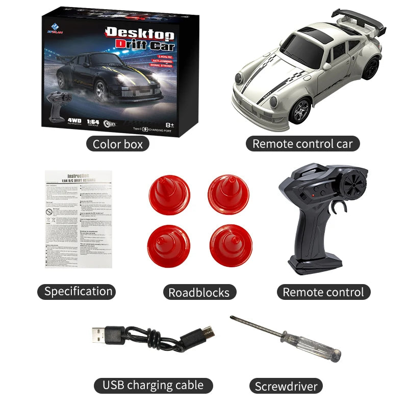 1:64 Mini Remote-Control Drift Car — Pivoli Toys — product image 17