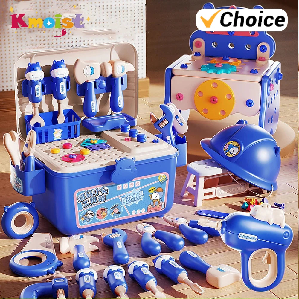 152-Piece Tool Bench & Building Case — Pivoli Toys