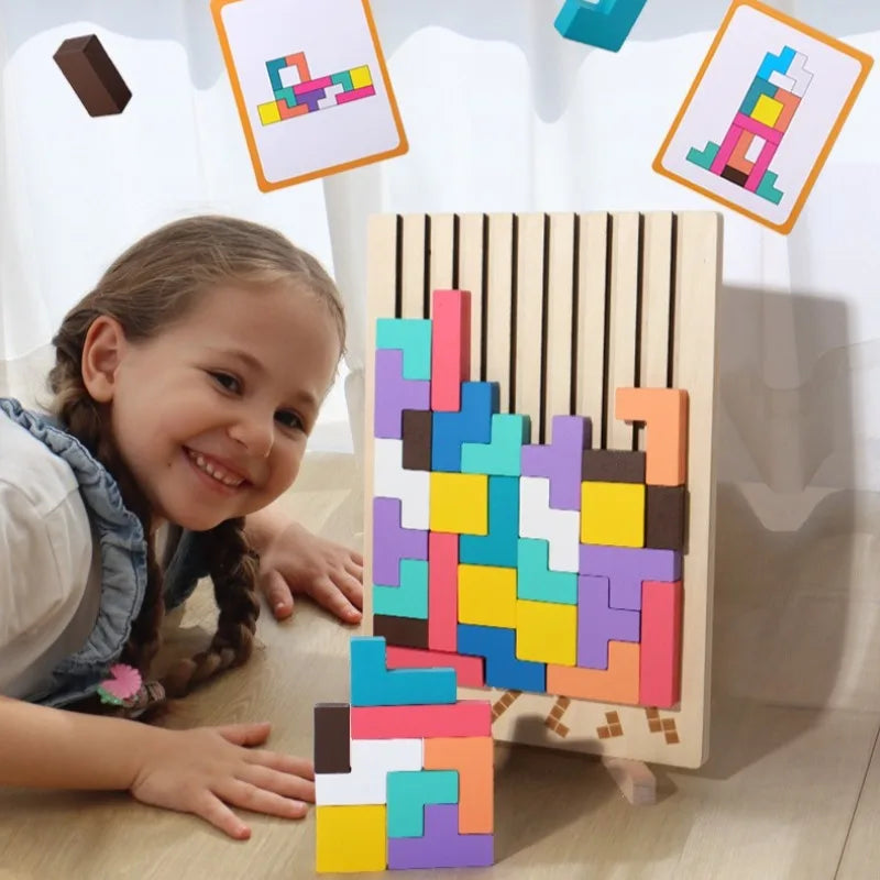 Wooden Drop-In Block Puzzle — Pivoli Toys