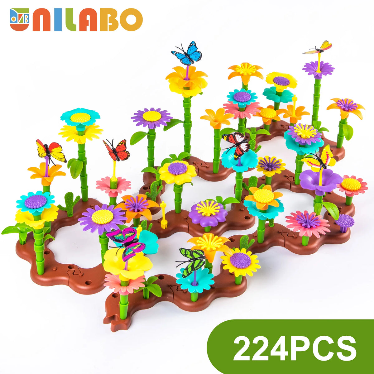 Flower Garden Building Toy — 224 Pieces