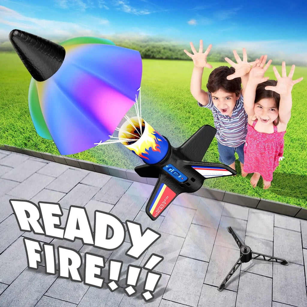 Rocket Launcher Toy – Motorised Rocket & Parachute