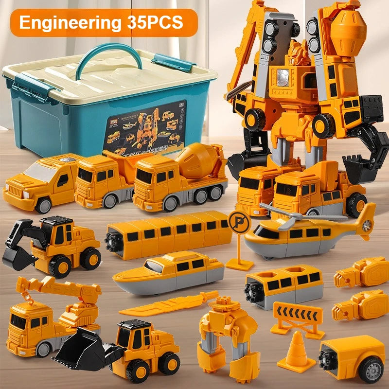 Magnetic Construction Vehicles — 35-Piece Set — Pivoli Toys — product image 5