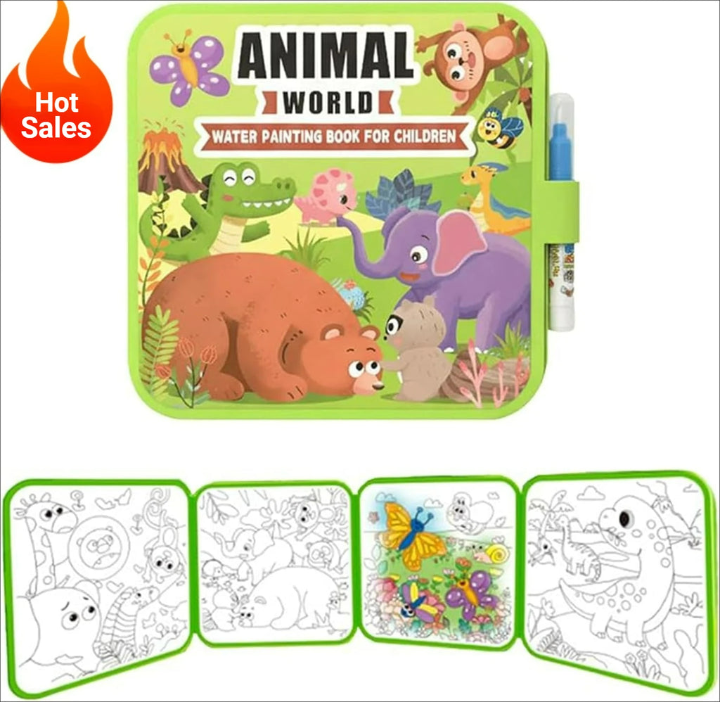 Reusable Water Colouring Book with Pen