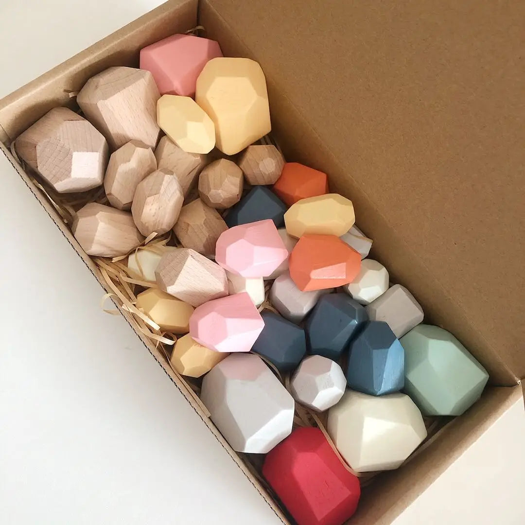 Wooden Stacking Stones – 36-Piece Balancing Set