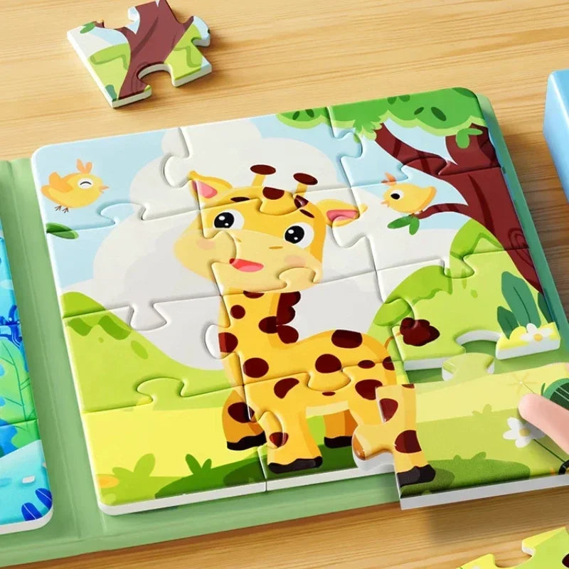 Magnetic Puzzle Book – Five Picture Themes