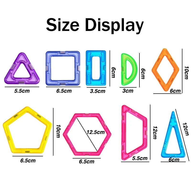 Magnetic Building Tiles — Rainbow Set — Pivoli Toys — product image 5