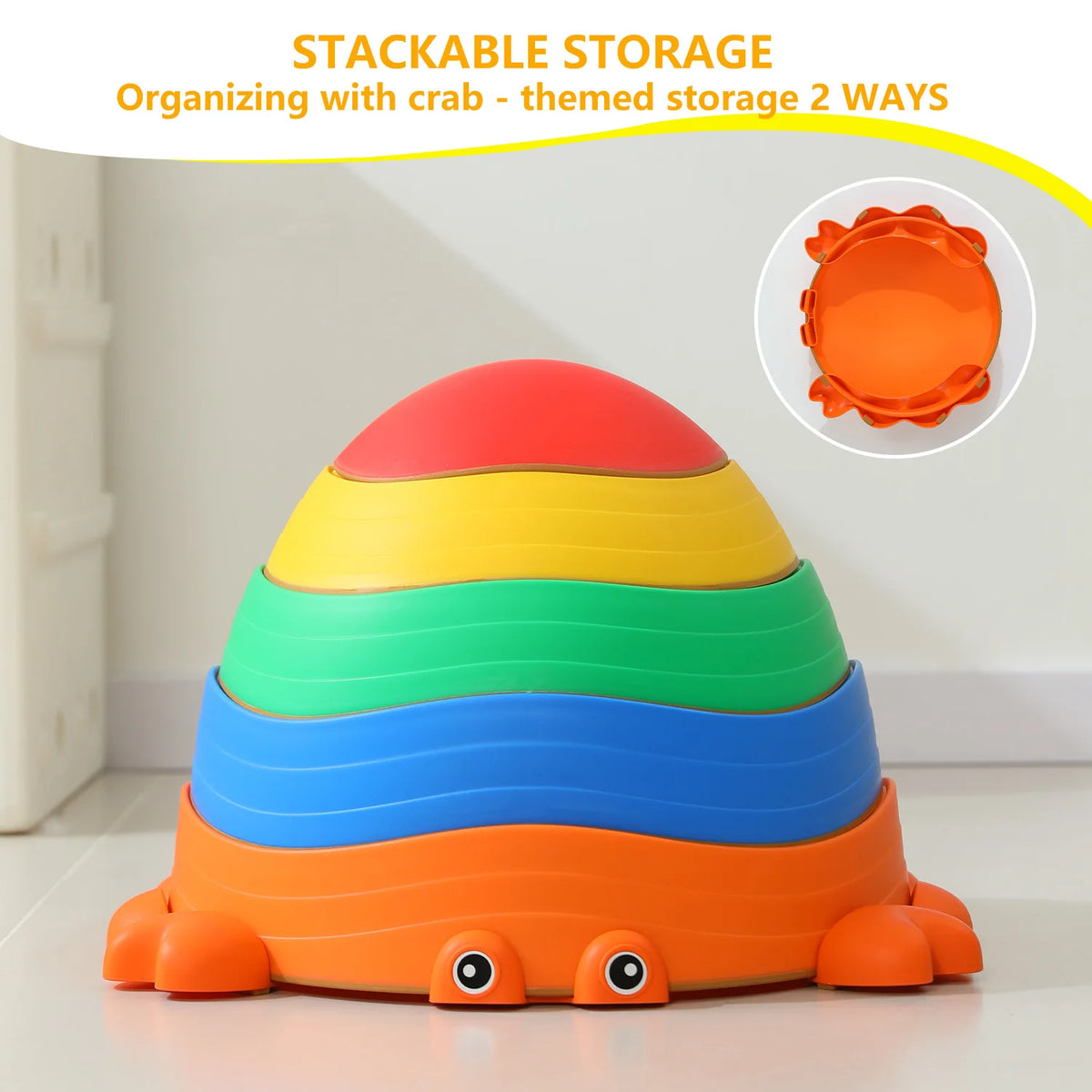 Crab Balance Stepping Stones — Set of 5