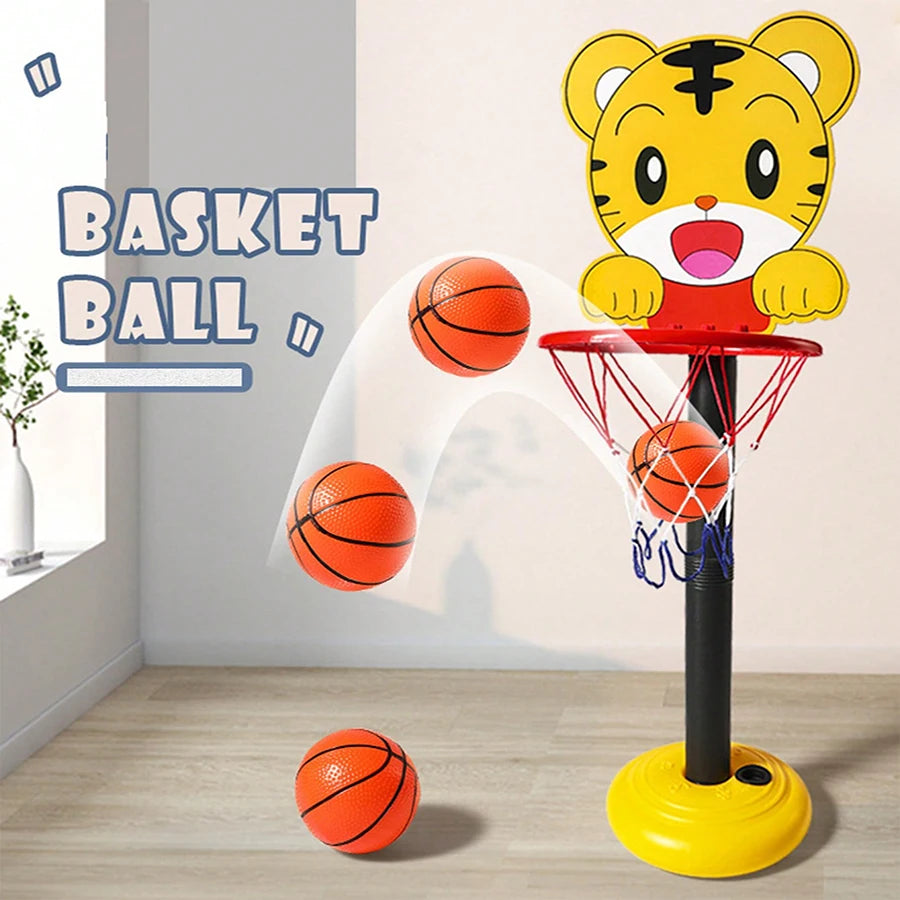 Kids' Adjustable Basketball Hoop with Ball