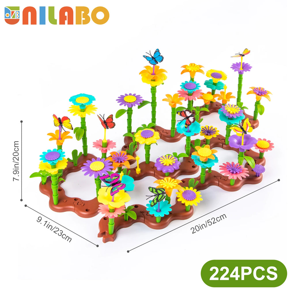 Flower Garden Building Toy — 224 Pieces