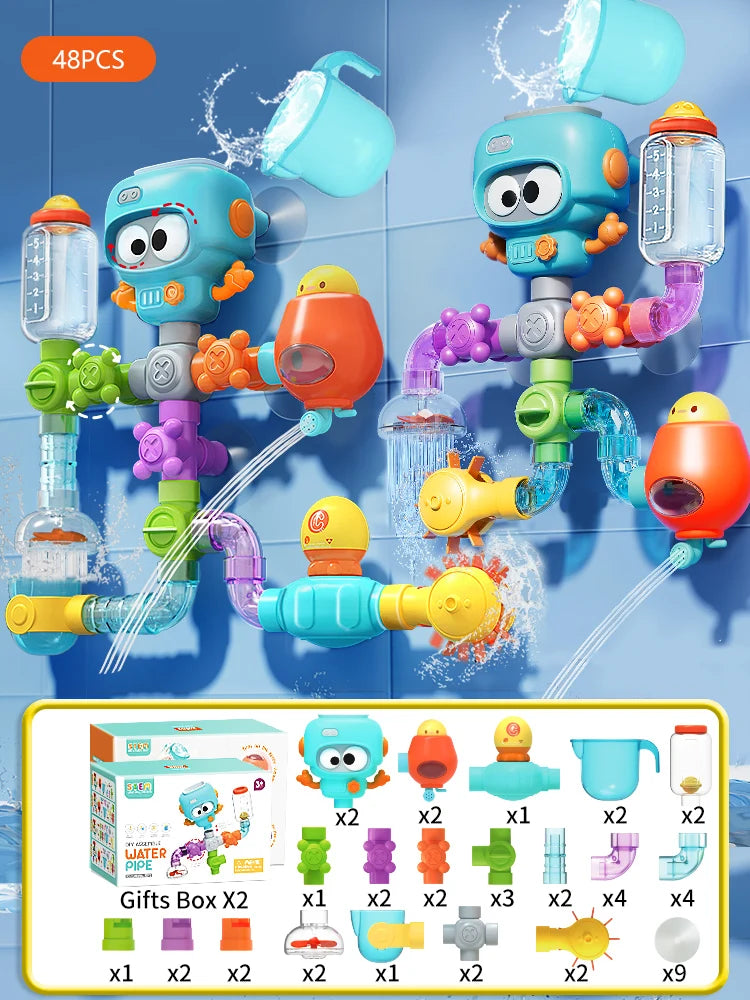 Build-Your-Own Bath Water Track — Pivoli Toys — product image 10