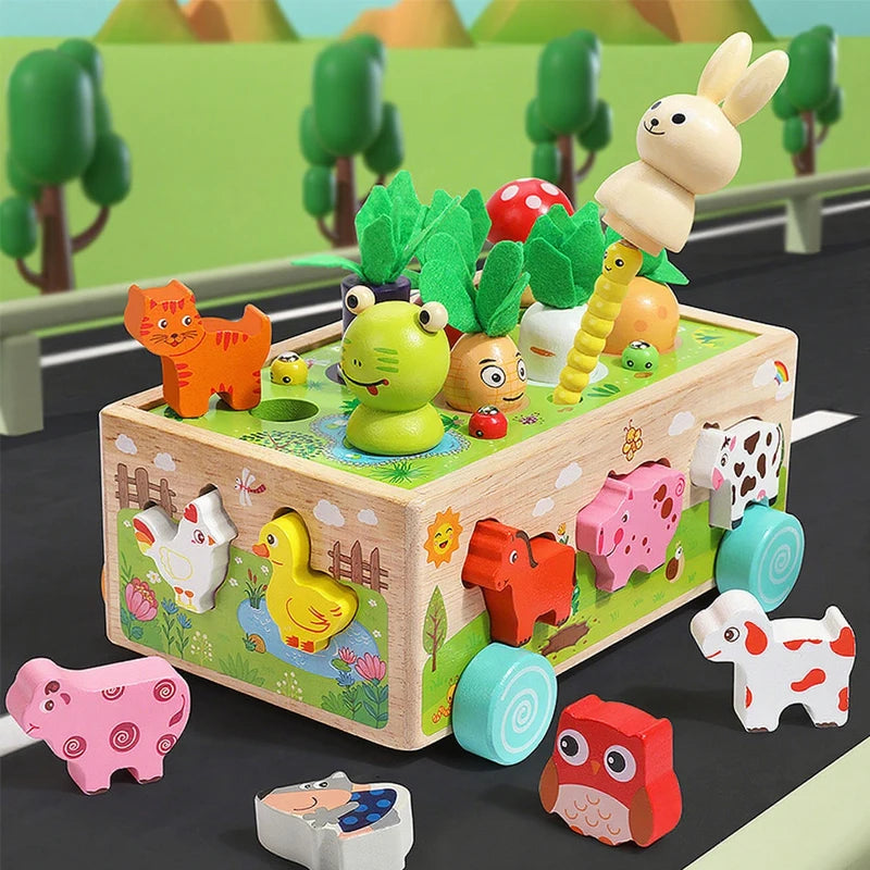 Wooden Farm Harvest Activity Cart — Pivoli Toys — product image 4